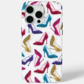 Moderne Gold High Heel Schuhe Aquarell Case-Mate iPhone Hülle (Rückseite)