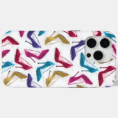Moderne Gold High Heel Schuhe Aquarell Case-Mate iPhone Hülle (Rückseite (Horizontal))