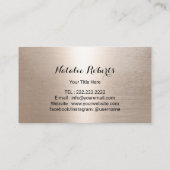 Moderne Gold High Heels Fashion Boutique Visitenkarte (Rückseite)