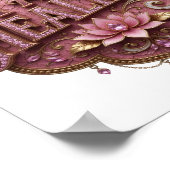 Moderne Gold-I-AM-HEALING-3D-Text-Kunst Poster (Ecke)