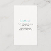 Moderne Gold Imitate Funkelnd Sequins Makeup Artis Visitenkarte (Rückseite)