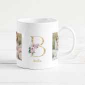 Moderne Gold Letter B-Blume | Monogramm für zwei F Kaffeetasse