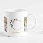 Moderne Gold Letter C-Blume | Monogramm für zwei F Kaffeetasse