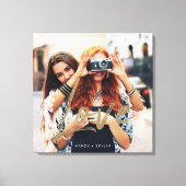 Moderne Gold-Liebe Pinselskriptüberlagerung - Foto Leinwanddruck (Vorderseite)