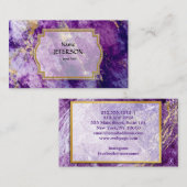 Moderne Gold-Marmor-Visitenkarte Visitenkarte (Vorne/Hinten)