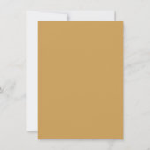 Moderne Gold-MD-Arzt-Abschlussfeier Einladung (Rückseite)