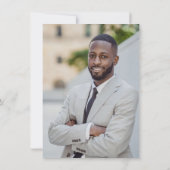 Moderne Gold MD Doctor Foto Graduation Party Einladung (Rückseite)