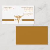 Moderne Gold Medical Visitenkarte (Vorne/Hinten)