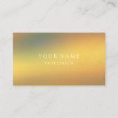 Moderne Gold Minimal Seide Metallic White  Visitenkarte (Vorderseite)