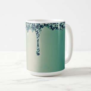 Moderne Gold-Ombre-Marmor Glam-Metallfolie Kaffeetasse