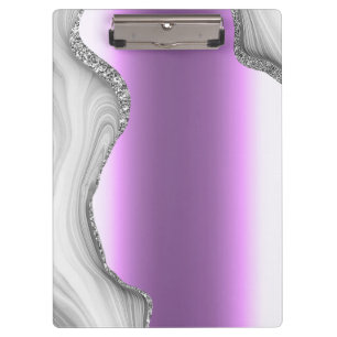 Moderne Gold-Ombre-Marmor Glam-Metallfolie Klemmbrett