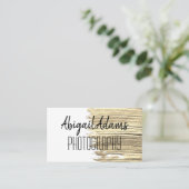 Moderne Gold Paint Minimal Business Card Visitenkarte (Stehend Vorderseite)