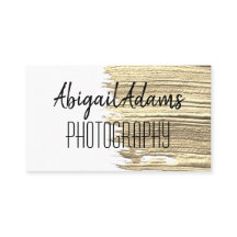 Moderne Gold Paint Minimal Business Card