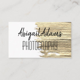 Moderne Gold Paint Minimal Business Card Visitenkarte