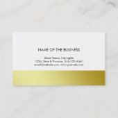 Moderne Gold Polygon Geometric Contemporary Visitenkarte (Rückseite)