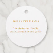 Moderne Gold Religiöse Weihnachtsgeschenke an Gott Geschenkanhänger (Rückseite)