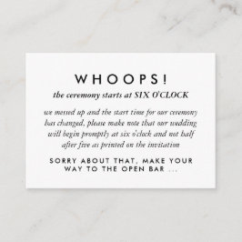 Moderne Gold Rings Hochzeitfehler Begleitkarte