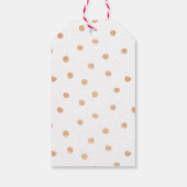 Moderne Gold Rose "Liebe ist süß" Gastgeschenk Hoc Geschenkanhänger (Rückseite)