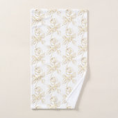 Moderne Gold Rose Minimal Badhandtuch Set (Handtuch)
