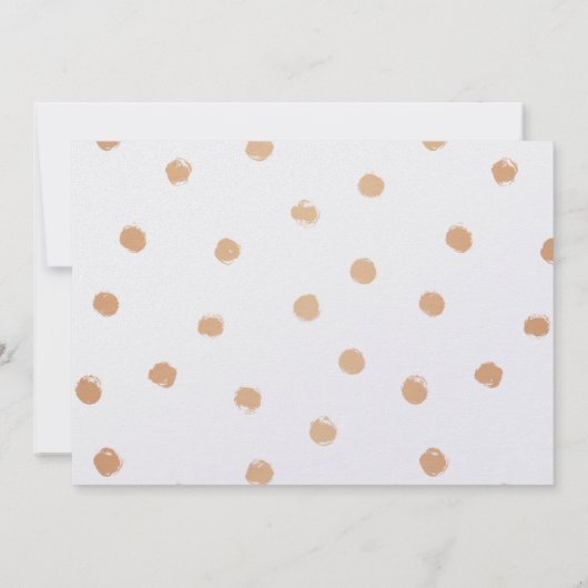 Moderne Gold Rose "To my Mom on my wedday" Karte (Rückseite)