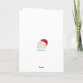 Moderne Gold Script frohe Weihnachten Foto Gruß (Rückseite)