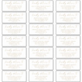 Moderne Gold Script-Gästeschriften Aufkleber (Vorderseite)