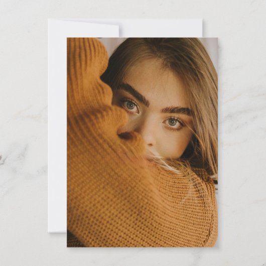 Moderne Gold Script Minimalistisch Graduation Part Einladung (Rückseite)