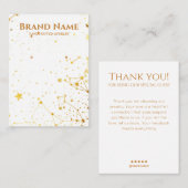 Moderne Gold-Star-Line-Kunstshow Visitenkarte (Vorne/Hinten)