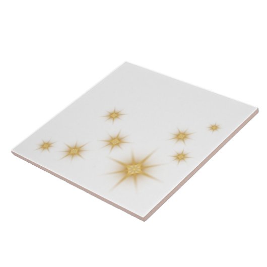 Moderne Gold-Sternexplosion Fliese (Seite)