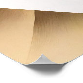 Moderne Gold-Teal-Abstrakte 3D-Geometrie Poster (Ecke)