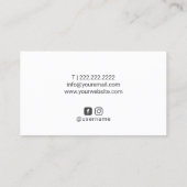 Moderne Gold Tropfen Elegante Eventplanung Visitenkarte (Rückseite)