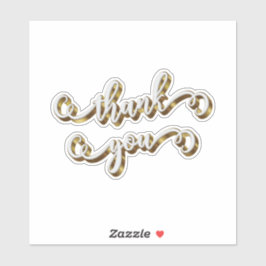 Moderne Gold Typografie Vielen Dank Aufkleber