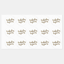 Moderne Gold Typografie Vielen Dank Etiketten