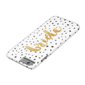 Moderne Gold- und Black Dots Bridge Case-Mate iPhone Hülle (Unterseite)