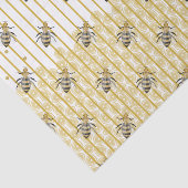 Moderne Gold- und Black Honey Bee Hive Seidenpapier (Ausschnitt)