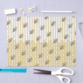 Moderne Gold- und Black Honey Bee Hive Seidenpapier (Handwerk)