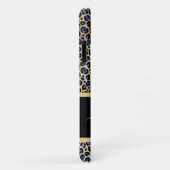 Moderne Gold- und Black Leopard-Printmedien Person Case-Mate iPhone Hülle (Hinten/Rechts)