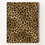 Moderne Gold- und Black Leopard-Printwerbung indiv Notizblock (Rückseite)
