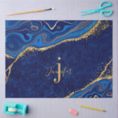 Moderne Gold und Blau - Dekoration Seidenpapier (Basteln)