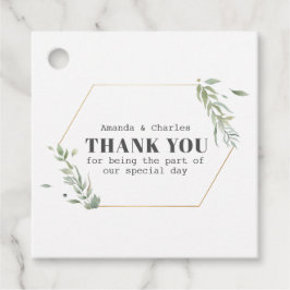 Moderne Gold- und Folienrahmen Geschenkanhänger