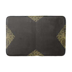 Moderne Gold- und Grau-Chic Badematte