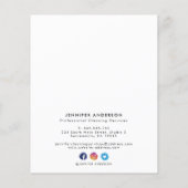 Moderne Gold- und Rose-Goldreinigung Flyer (Hinten)