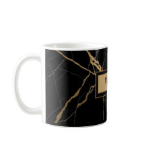 Moderne Gold- und schwarze Marmor Minimalistische