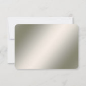 Moderne Gold Verziert-Blütenkarte RSVP Karte (Rückseite)