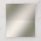 Moderne Gold Verzierte Platzkarte (Innenseite Aufgefaltet)