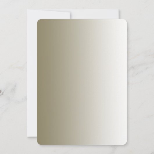 Moderne Gold Verzierte Verlobung Einladung (Rückseite)