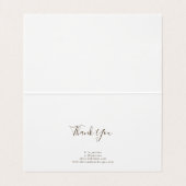 Moderne Gold Watercolor Paint Gerahmt Business Car Visitenkarten (Innenseite Aufgefaltet)