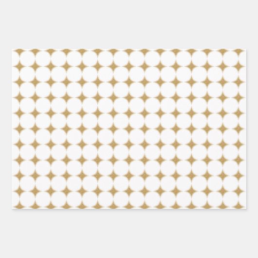 Moderne Gold Weihnachtsstars Geschenkpapier Set (Vorderseite 3)