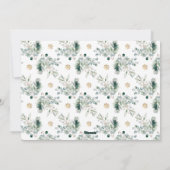 Moderne Gold Winter Grün Religiöse Weihnachten (Rückseite)