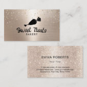 Moderne Goldbäckerei Konditorgebäck Visitenkarte (Vorne/Hinten)